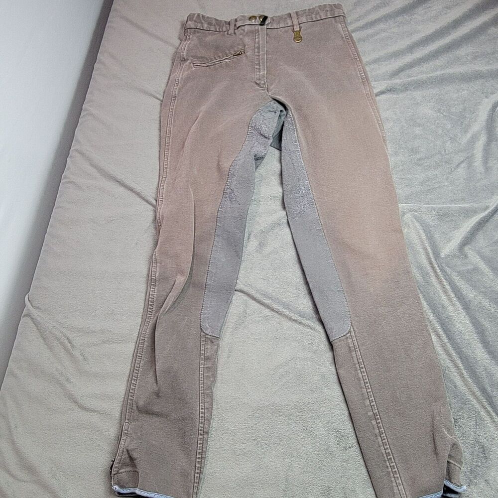 Vequi Comfort Beige &‎ Gray Riding Pants L 95% Cotton 5% Elastane